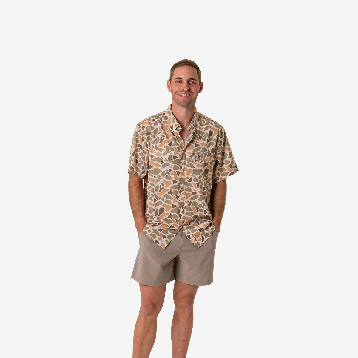 Burlebo Performance Western Shirt - Venado Camo