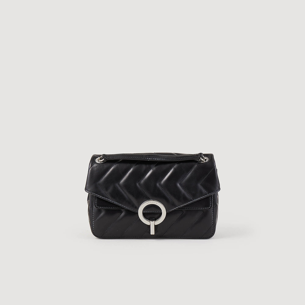 Sandro / Yza bag in certified leather Black