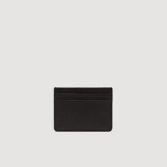 Sandro / Reconstituted leather cardholder Black