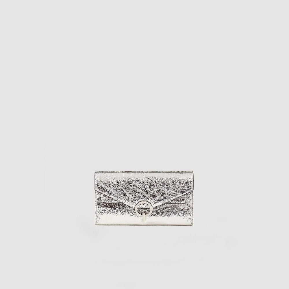 Sandro / Yza Pocket clutch bag Silver