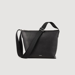 Sandro / Grained leather satchel Black