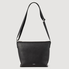 Sandro / Grained leather satchel Black