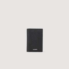 Sandro / Reconstituted leather leather wallet Black