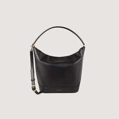 Sandro / TANGOSO leather bucket bag Black