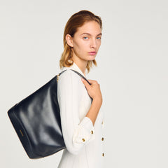 Sandro / TANGOSO leather bucket bag Black
