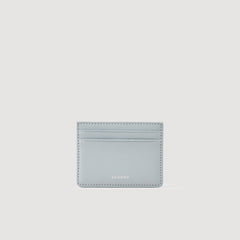 Sandro / Reconstituted leather cardholder Blue Sky