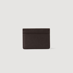 Sandro / Reconstituted leather cardholder Chocolate