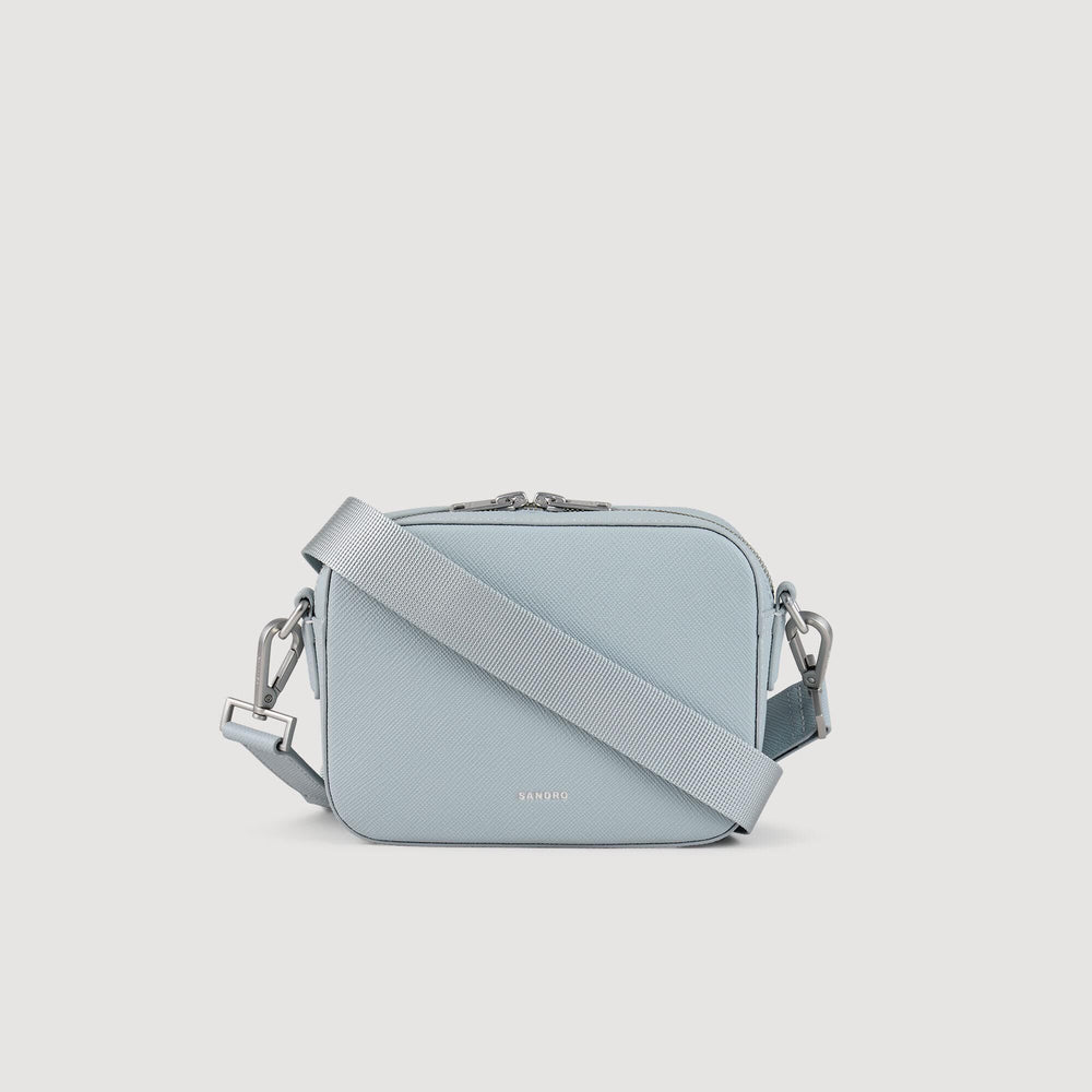 Sandro / Small reconstituted leather bag Blue Sky