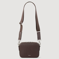 Sandro / Small reconstituted leather bag Chocolate