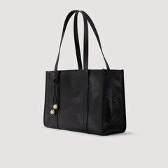 Sandro / Soft leather tote bag Black