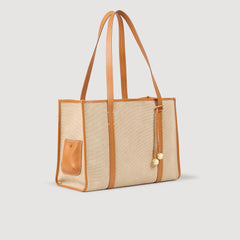 Sandro / Canvas tote bag Beige