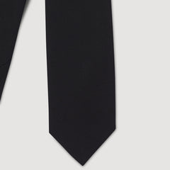 Sandro / Silk jacquard tie Black