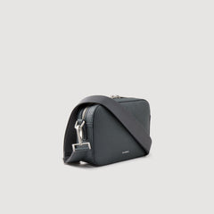 Sandro / Small reconstituted leather bag Steel