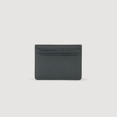 Sandro / Reconstituted leather cardholder Steel