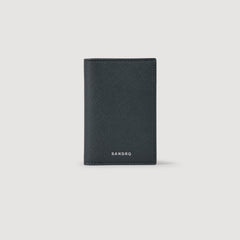 Sandro / Reconstituted leather leather wallet Steel