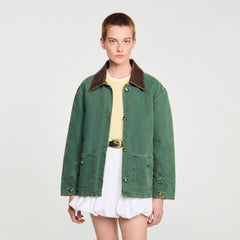 Sandro / Workwear Jacket Dark Green