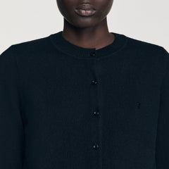 Sandro / Ruffled cardigan Black