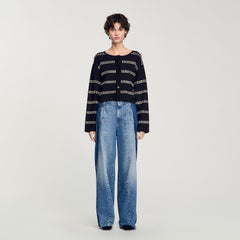 Sandro / Studded cardigan Black