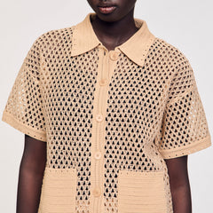 Sandro / Rhinestone cardigan Sand