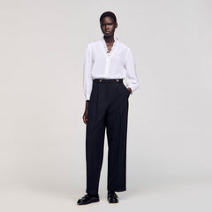 Sandro / Flowy silk shirt White