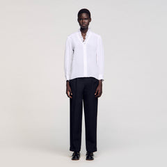 Sandro / Flowy silk shirt White