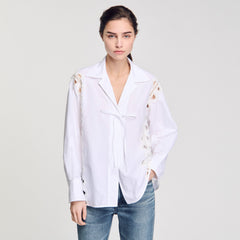 Sandro / Poplin shirt White