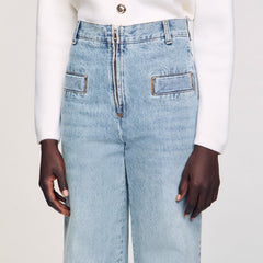 Sandro / Wide-leg jeans Blue Jean