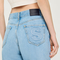 Sandro / Low-rise straight-leg jeans Blue Jean