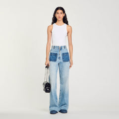 Sandro / High-rise jeans Light Bu Jean