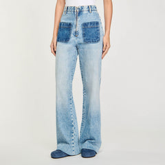 Sandro / High-rise jeans Light Bu Jean
