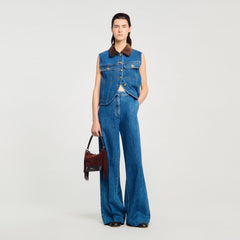 Sandro / Wide-leg jeans Blue Jean