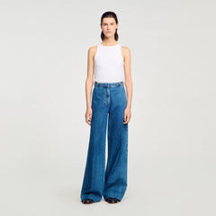 Sandro / Wide-leg jeans Blue Jean