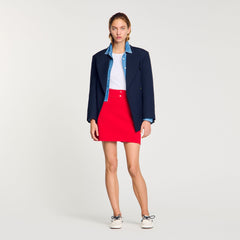 Sandro / Mini knit skirt Red