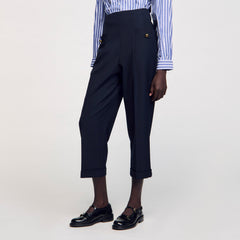 Sandro / Wide legs trousers Navy Blue