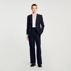 Sandro / Straight-leg trousers Black
