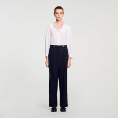 Sandro / Straight-leg trousers Black