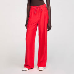 Sandro / Drawstring trousers Red