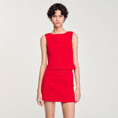 Sandro / Sleeveless sweater Red