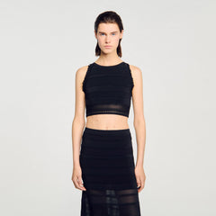 Sandro / Sleeveless top Black