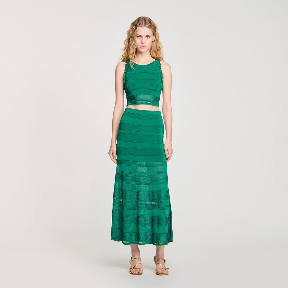 Sandro / Sleeveless top Emeuraude Green