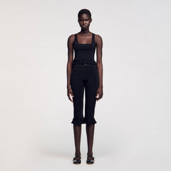 Sandro / Ruffled top Black