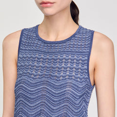 Sandro / Glitter knit sweater Royal Blue