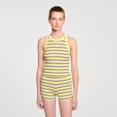 Sandro / Striped knit vest top Light Yellow