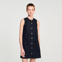 Sandro / Mini tweed dress Black