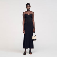 Sandro / Bustier knit dress Black