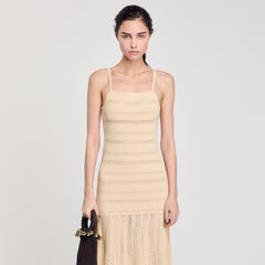 Sandro / Knit maxi dress Vanilla