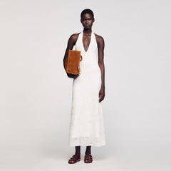 Sandro / Maxi knit dress White