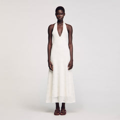 Sandro / Maxi knit dress White