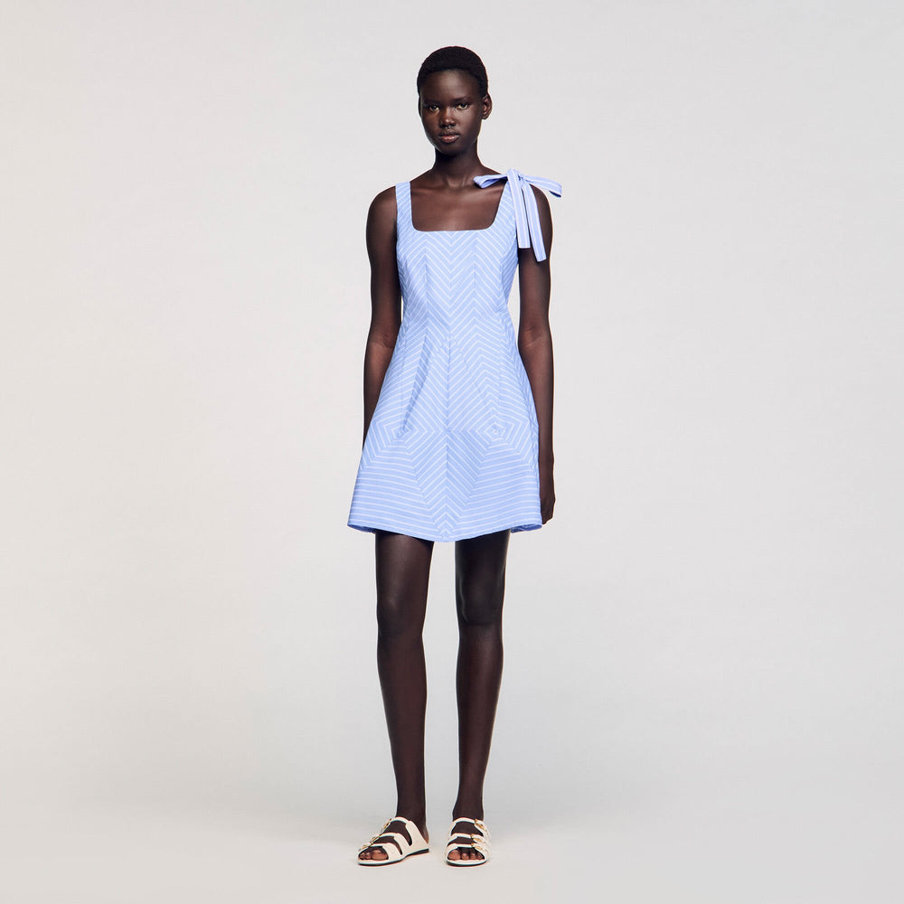 Sandro / Mini striped dress Blu / White