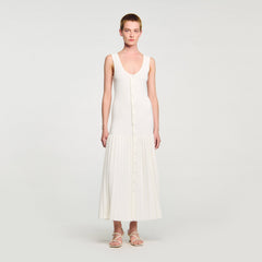 Sandro / Knit maxi dress Ecru